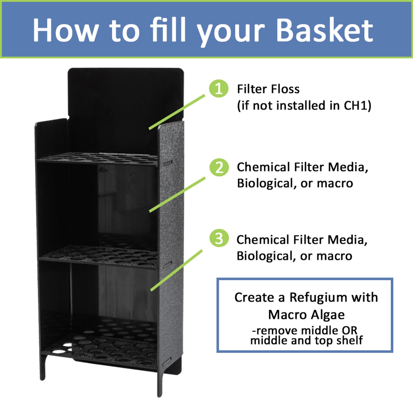 inTank Chamber Two Media Basket for Waterbox 50.3 Peninsula | 65.4 Peninsula
