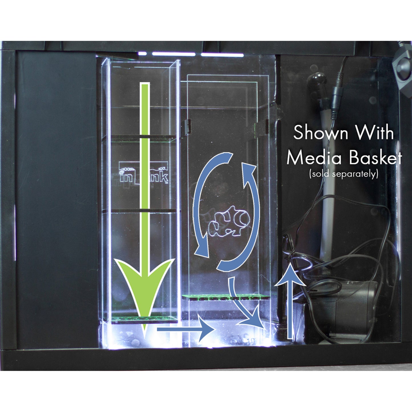 inTank FUGE BASKET FOR OCEANIC BIOCUBE 29 AND CORALIFE BIOCUBE 29