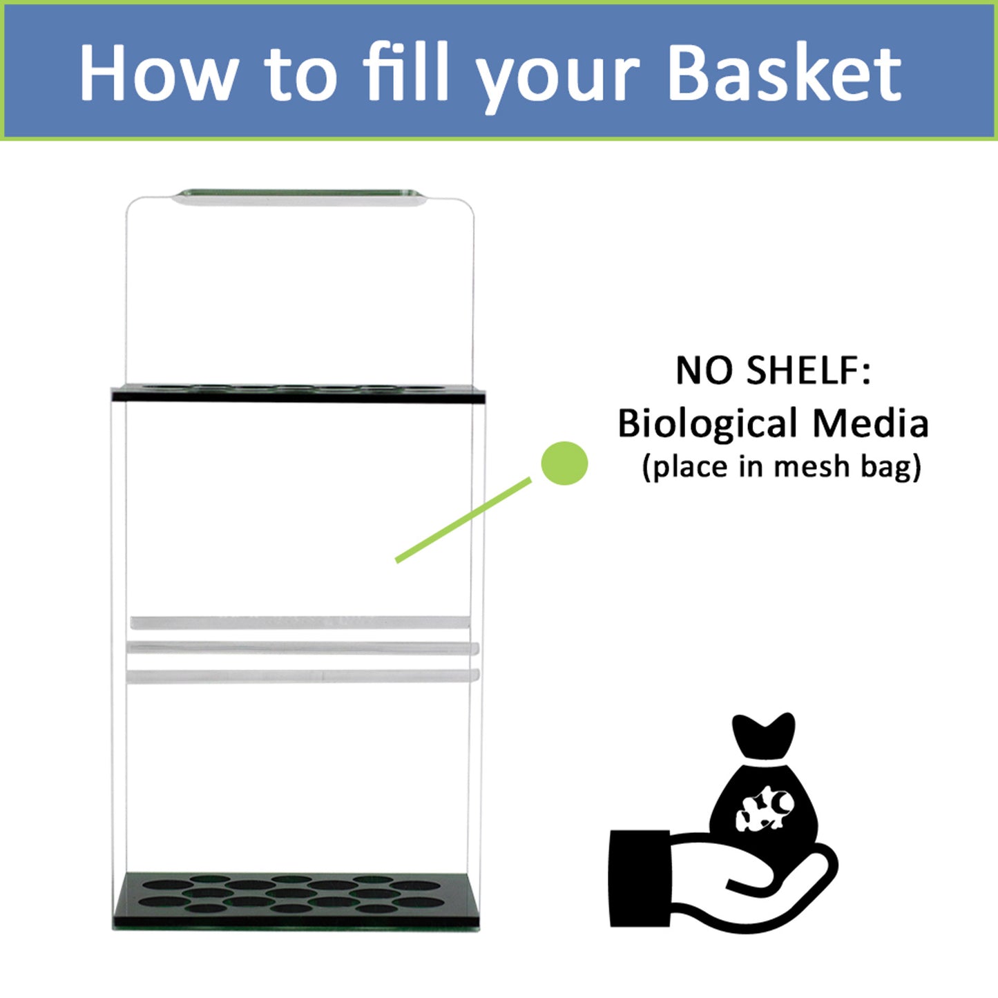 inTank Chamber Two Media Basket for Fluval Flex 15 | Fluval Flex 57L